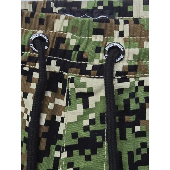 Dogg Supply by Snoop Dogg Men's Elastic Waist Green Cargo Shorts Size Medium - Picture 3 of 8